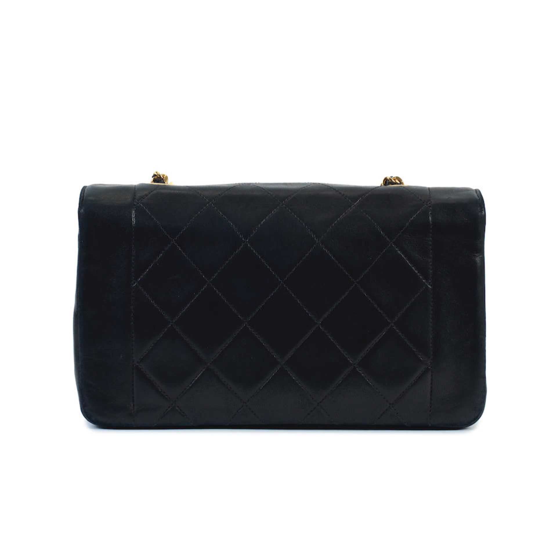 Karl Lagerfeld for Chanel: a Black Quilted Lambskin Small Diana Flap Bag 1991-94 (includes seria... - Bild 2 aus 2