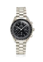 OMEGA. A STAINLESS STEEL AUTOMATIC CHRONOGRAPH BRACELET WATCH Speedmaster, Ref: 175.0032, c. 1995s