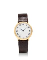 CARTIER. AN 18K GOLD MANUAL WIND WRISTWATCH Ronde, c. 1960s