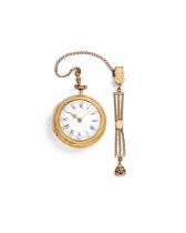 SPENCER & PERKINS, LONDON. A 22K GOLD KEY WIND PAIR CASE POCKET WATCHc. 1773