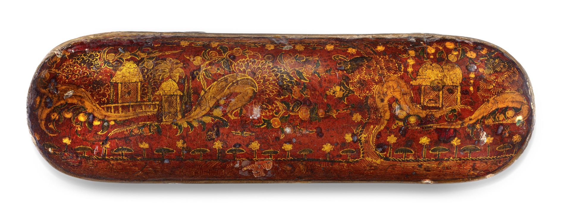 A Deccani lacquer penbox India, 17th Century