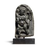 A black schist stele depicting Bhairava East India, Pala Period, 11th/ 12th Century