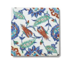 An Iznik pottery tile Turkey, circa 1575