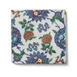 An Iznik pottery tile Turkey, circa 1575