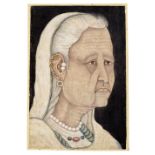 An elderly woman, Bibi Juliyana (Juliana Dias da Costa), a former attendant of the Mughal Empero...