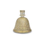 A Mughal gilt-glass huqqa base North India, 18th Century