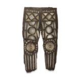 A rare pair of Qajar gold-damascened steel and mail trousers Persia, 19th Century