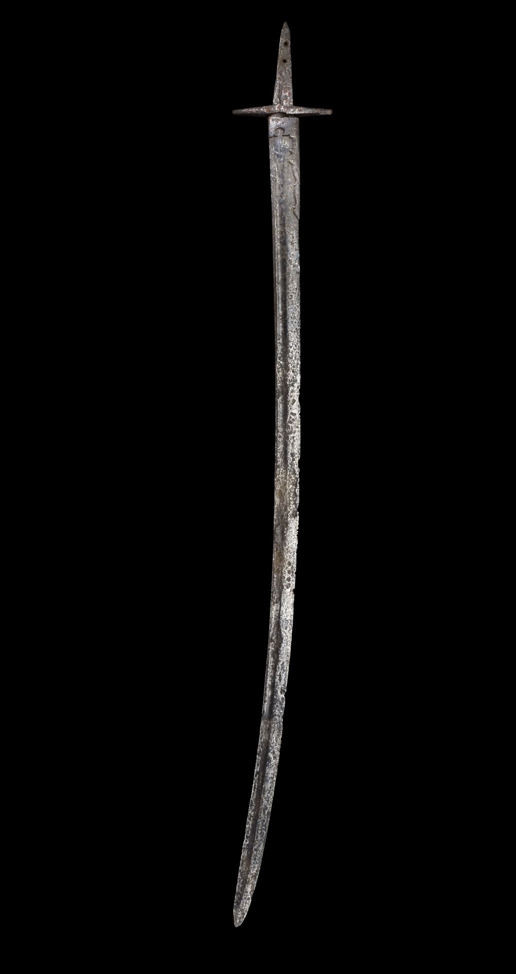 A rare Seljuk gold overlaid steel sword Persia, 11th/12th Century