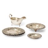 SIX PIECES OF EGYPTIAN .900 SILVER TABLEWARE