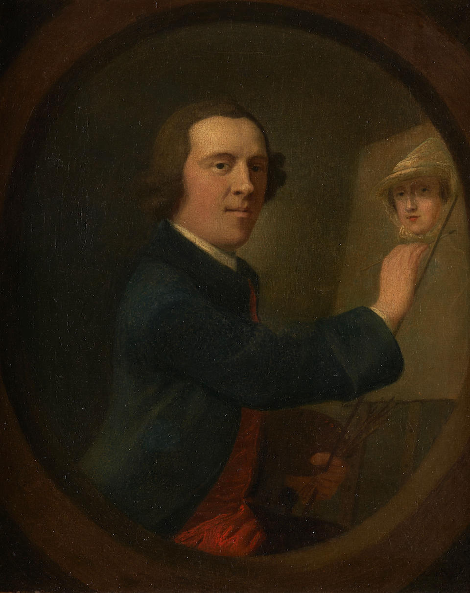 ANGLO/AMERICAN SCHOOL (19TH CENTURY) ARTIST SELF PORTRAIT