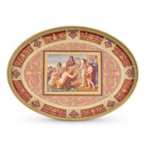 ROYAL VIENNA PORCELAIN OVAL PLATTER