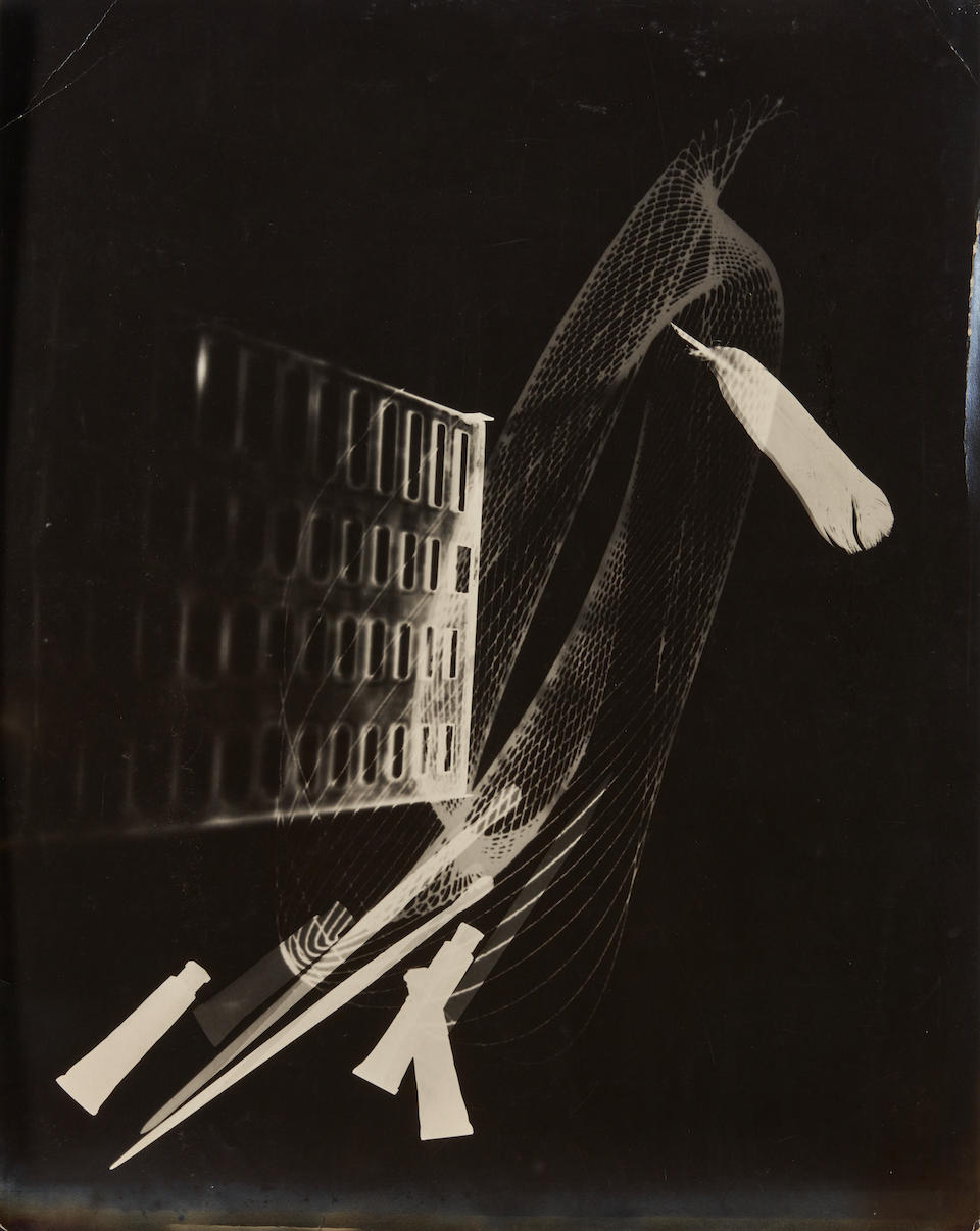 GYORGY KEPES (HUNGARIAN/AMERICAN, 1906-2001) TWO PRINTED PHOTOGRAMS - Image 3 of 3