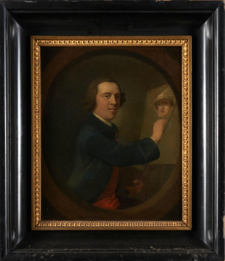 ANGLO/AMERICAN SCHOOL (19TH CENTURY) ARTIST SELF PORTRAIT - Image 3 of 5