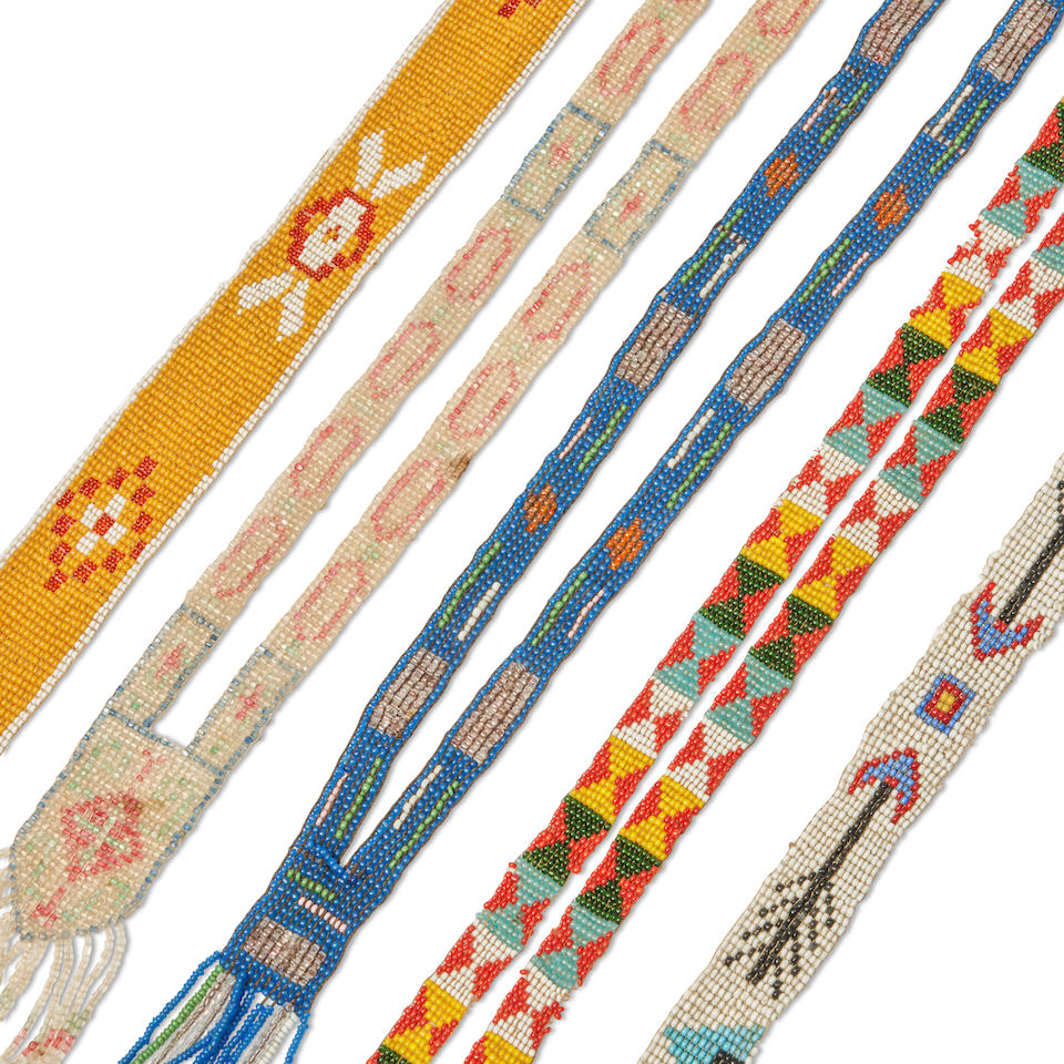 NATIVE AMERICAN LOOM-BEADED SASH - Image 2 of 2