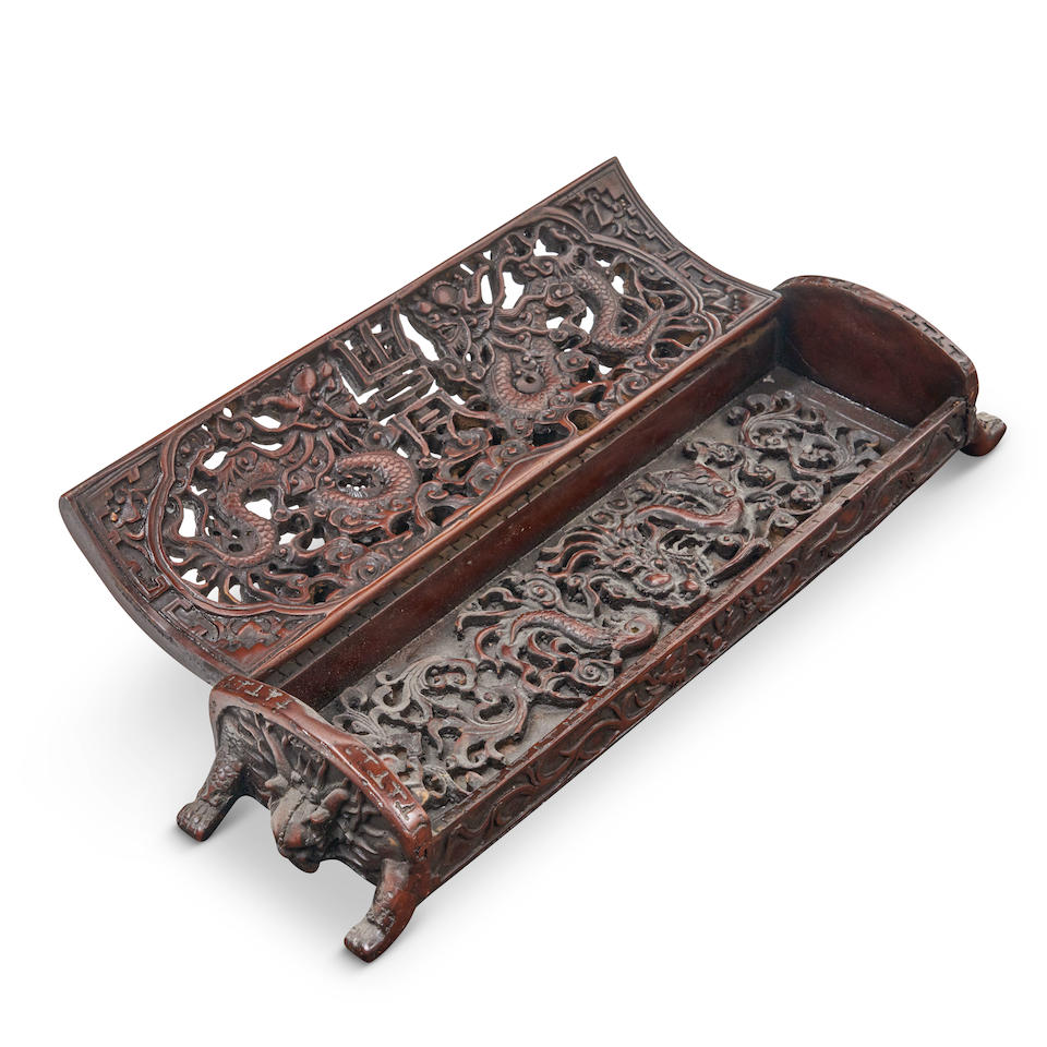 CARVING WOOD EFFECT INCENSE BURNER/BOX - Image 2 of 2