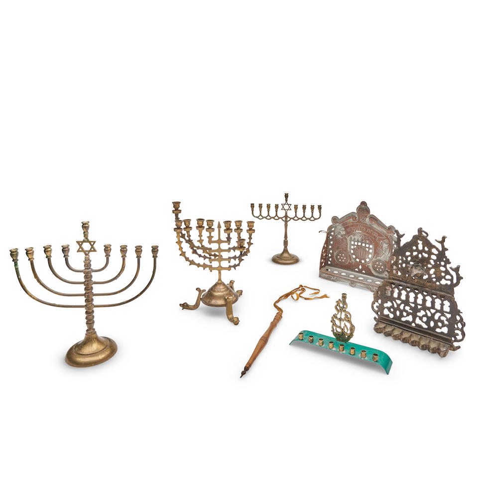 SEVEN PIECES OF JUDAICA