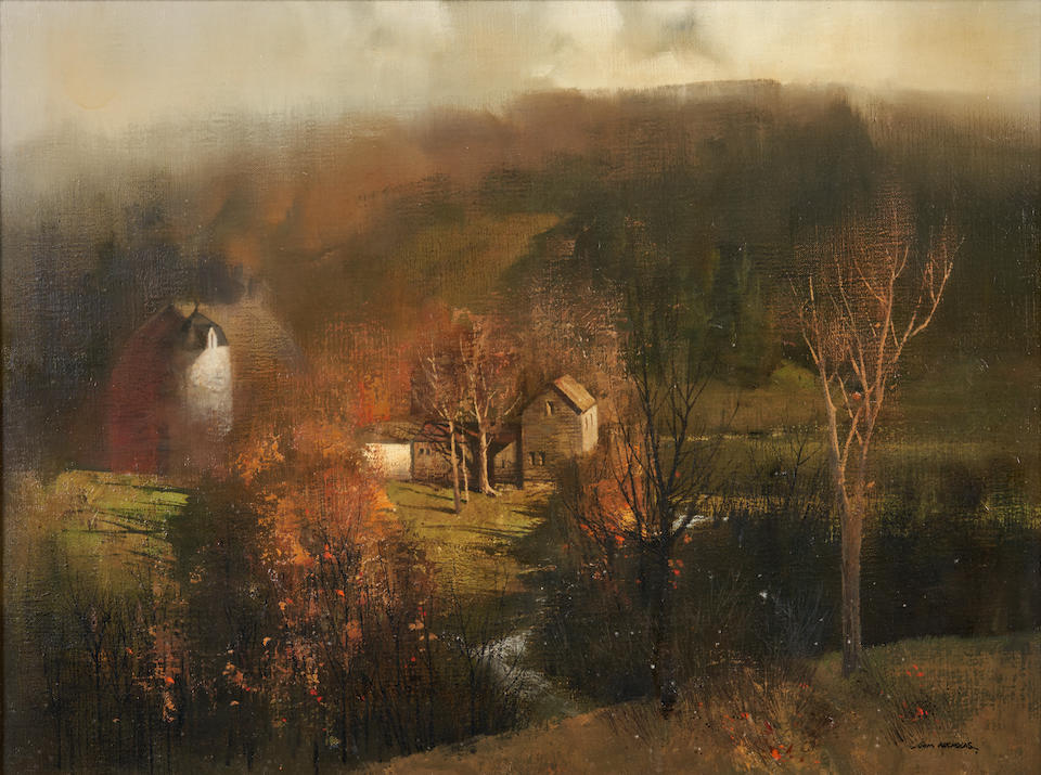 TOM NICHOLAS (AMERICAN, BORN 1934) AUTUMN LANDSCAPE