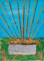 Bertina Lopes (Mozambican, 1924-2012) 'Resurrezione' (Resurrection) I (unframed)