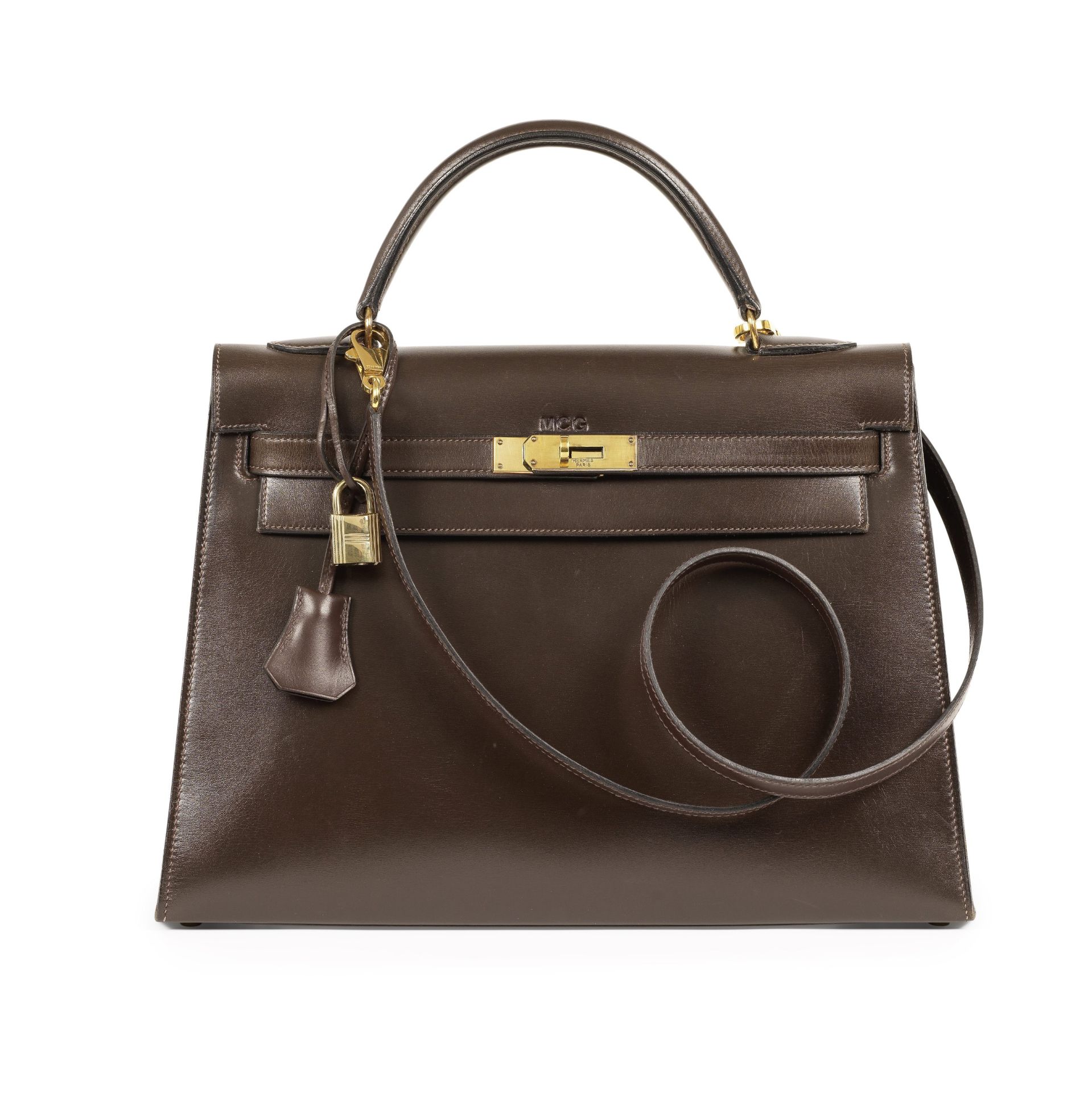 HERMES Paris, circa 1965. Sac 'Kelly Sellier' 32 cm