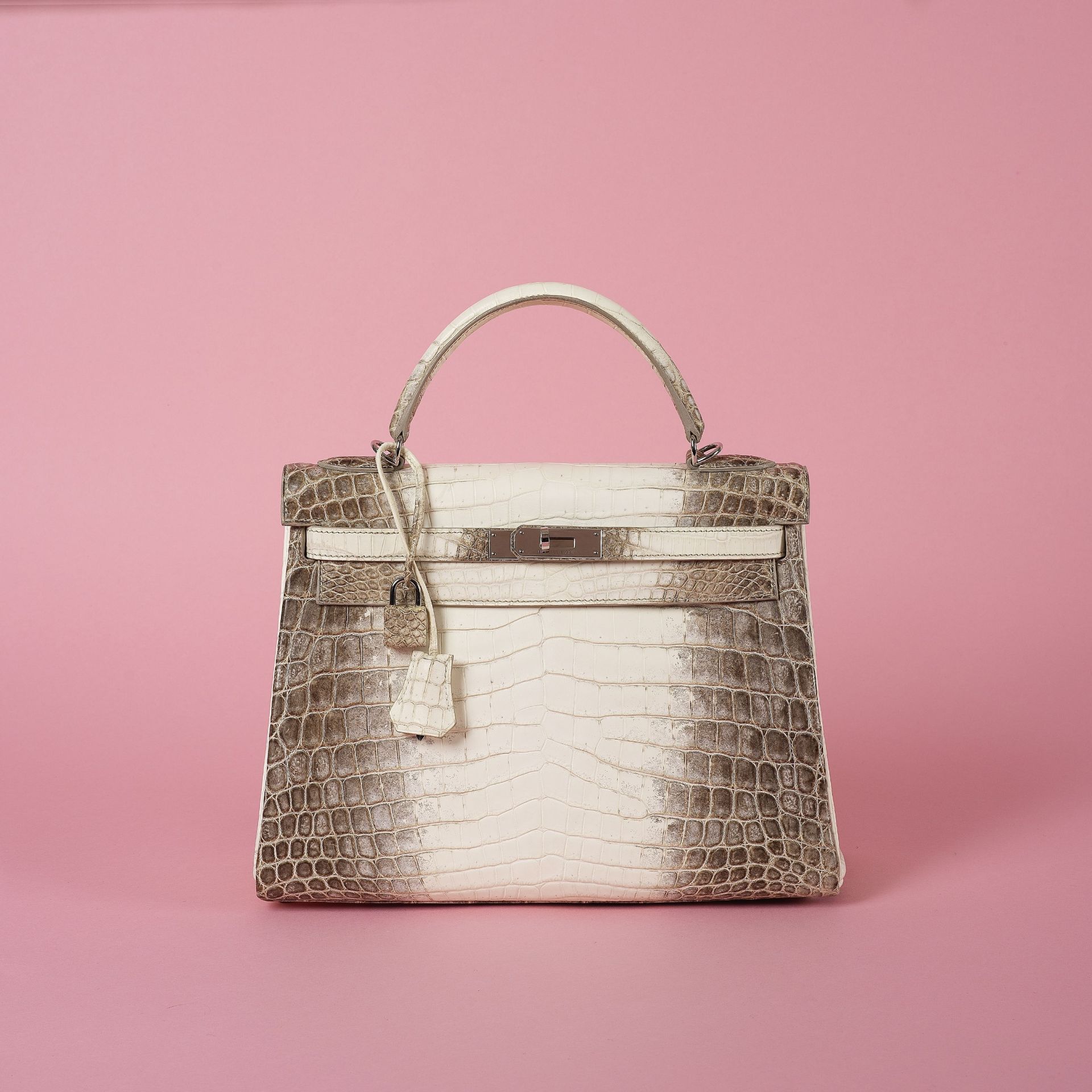 HERMES Paris, ann&#233;e 2015. Rare sac 'Kelly Retourn&#233;e' 32 cm en Crocodilus Niloticus Him...