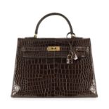 HERMES Paris, circa 1960. Sac 'Kelly Sellier' 32 cm