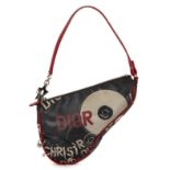 Christian DIOR, ann&#233;e 2004. Pochette 'Saddle Hardcore' en nylon imprim&#233;. Directeur art...