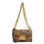 GUCCI, Edition Limit&#233;e. Sac 'Padlock Bengal' en toile GG beige imprim&#233;e.