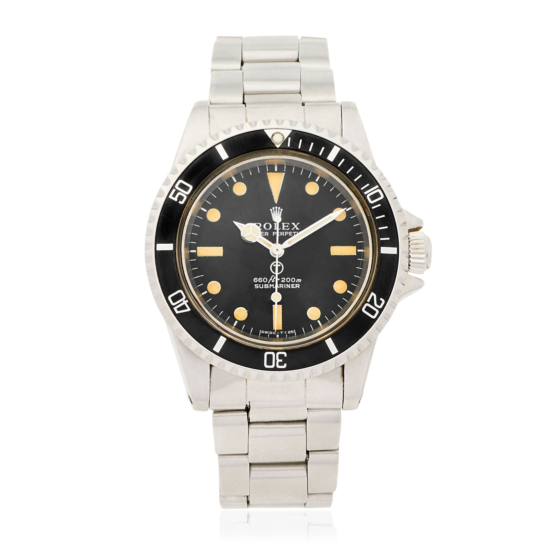 Rolex. A military issue stainless steel automatic bracelet watch formerly the property of a Roya...