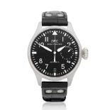 IWC. A stainless steel automatic calendar wristwatch with 7 day power reserve Big Pilot, Ref: 5...