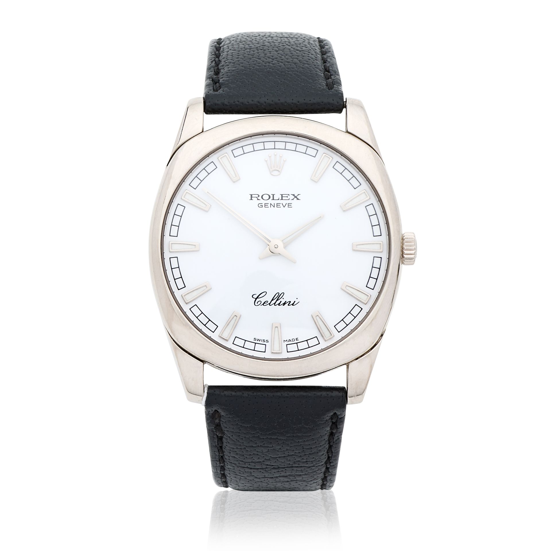 Rolex. An 18K white gold manual wind wristwatch Cellini, Ref: 4243, Circa 2006