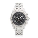 Breitling. A limited edition stainless steel automatic calendar chronograph bracelet watch Chro...