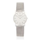 Audemars Piguet. A platinum manual wind bracelet watch Circa 1960