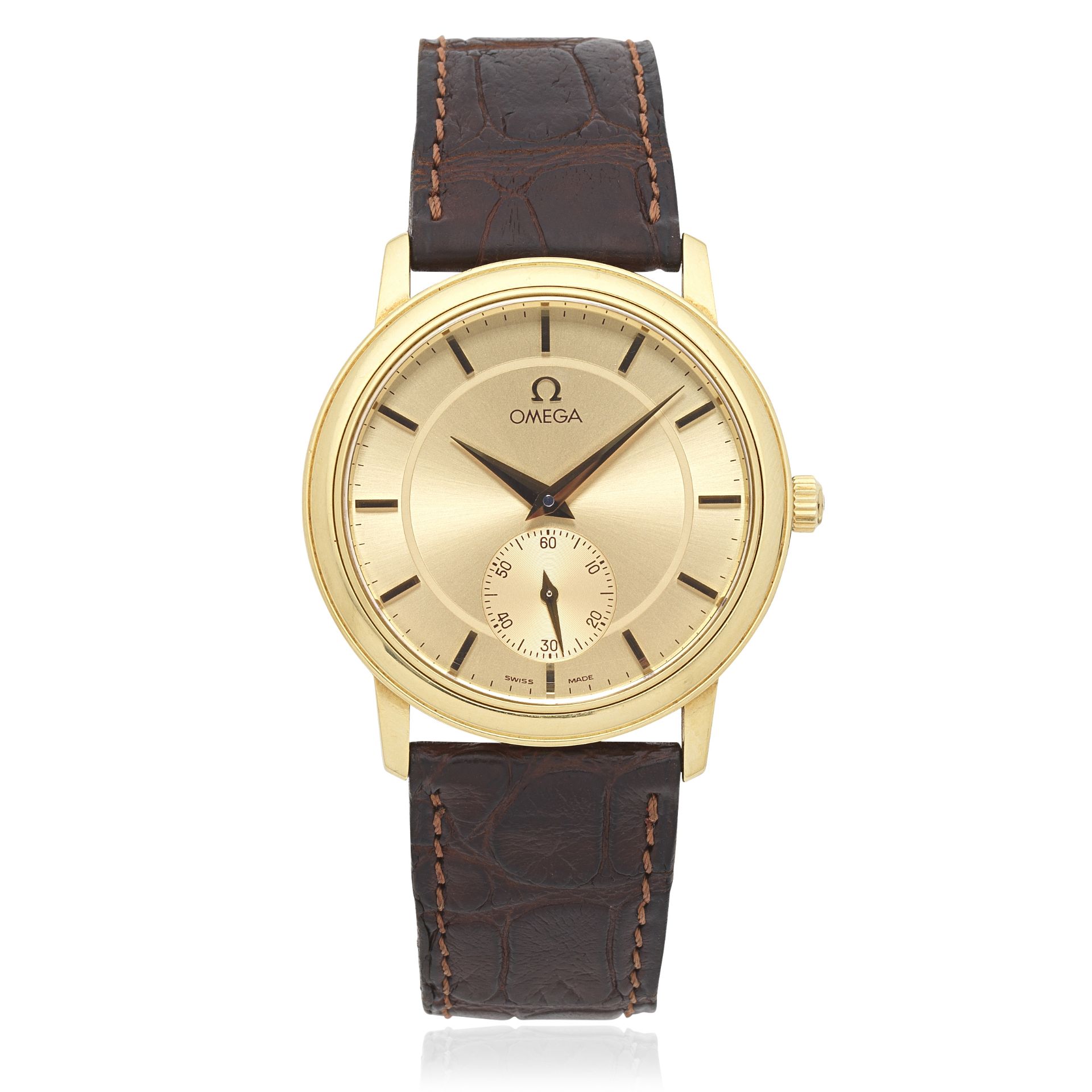 Omega. An 18K gold manual wind wristwatch De Ville, Ref: 4620, Circa 1994