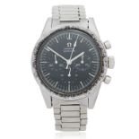 Omega. A stainless steel manual wind chronograph bracelet watch Speedmaster 'Ed White', Ref: ST...