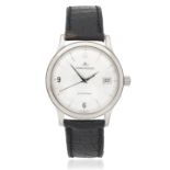 Jaeger-LeCoultre. A stainless steel automatic calendar wristwatch Master Control, Ref: 140.8.89...