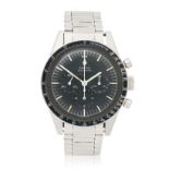 Omega. A stainless steel manual wind chronograph bracelet watch Speedmaster 'Ed White', Ref: ST...