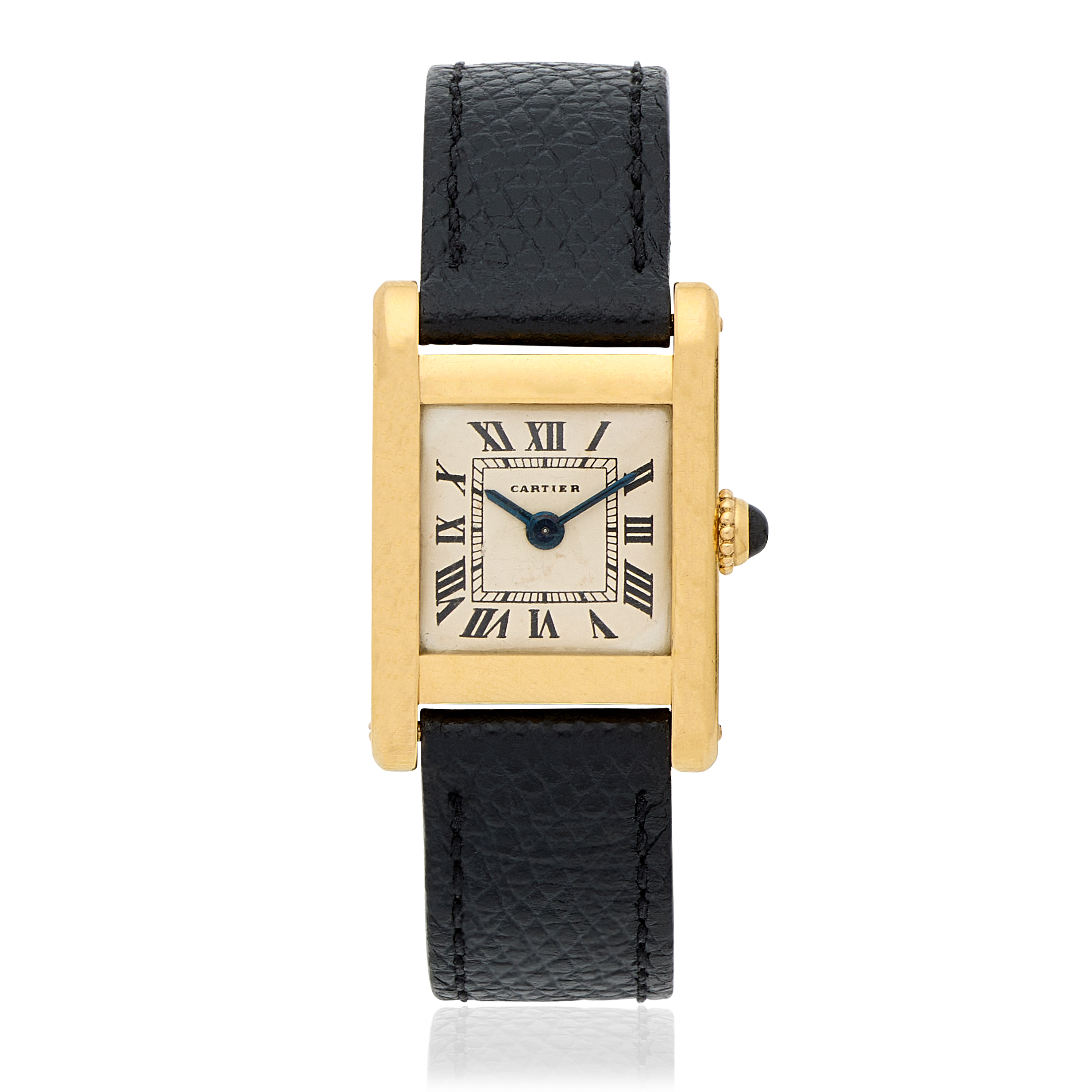 Cartier. A lady's 18K gold manual wind wristwatch Tank Normale, Circa 1960