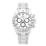 Rolex. A stainless steel automatic chronograph bracelet watch with associated original Rolex dia...