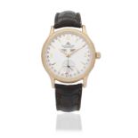 Jaeger-LeCoultre. A recently serviced 18K rose gold automatic triple calendar wristwatch Master...