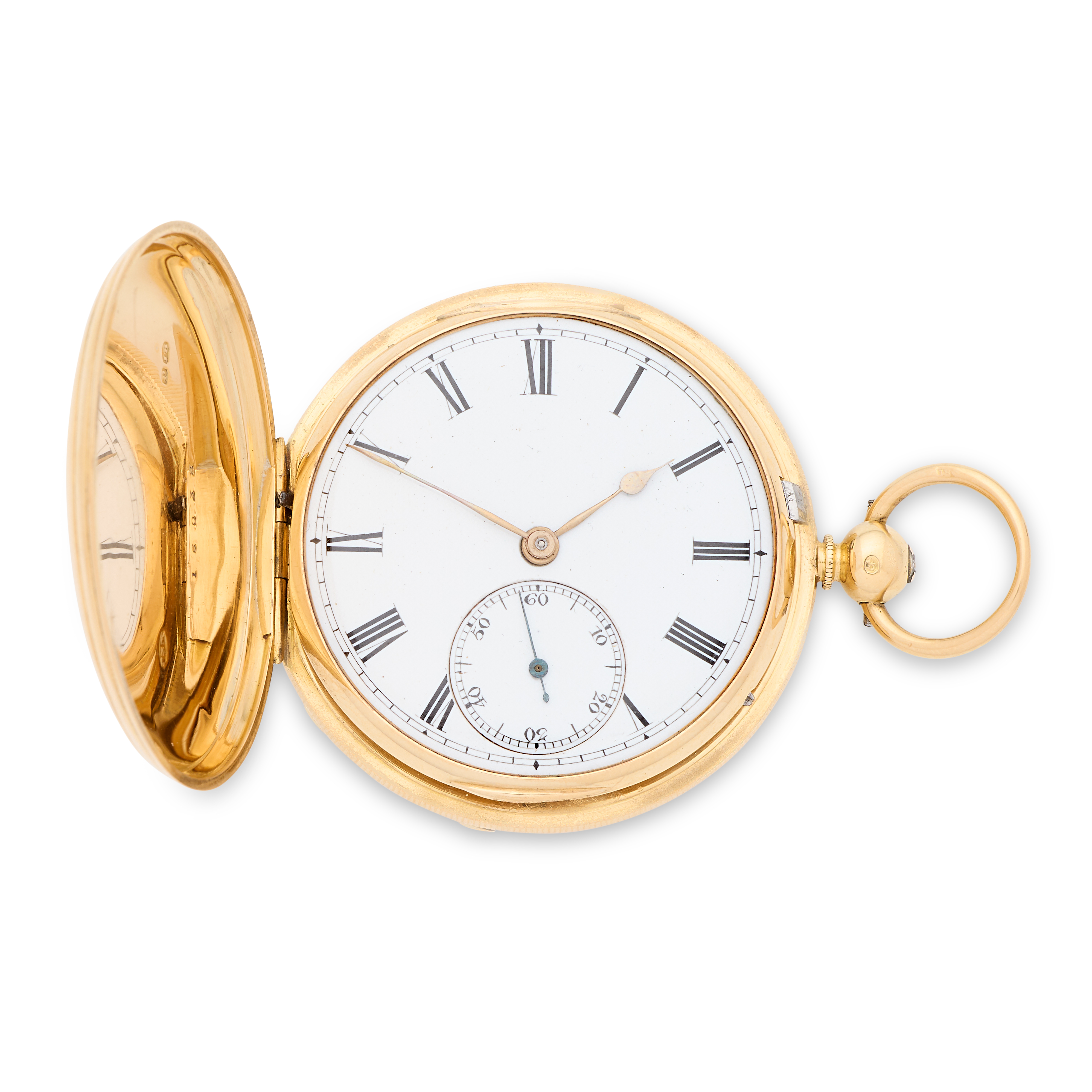 William Alston, Dundee. An 18K key wind full hunter pocket watch London Hallmark for 1870