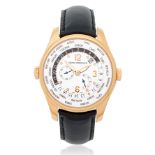 Girard-Perregaux. An 18K rose gold automatic calendar wristwatch with world time indication Ref:...