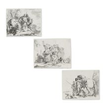GIOVANNI BATTISTA TIEPOLO (1696-1770) Jeune Homme assis contre une Urne (DV.I, R.29); L'Astrolo...
