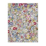 TAKASHI MURAKAMI (NE EN 1962) Skull Flowers Multicolor, 2013 Offset lithographie en couleursSign...