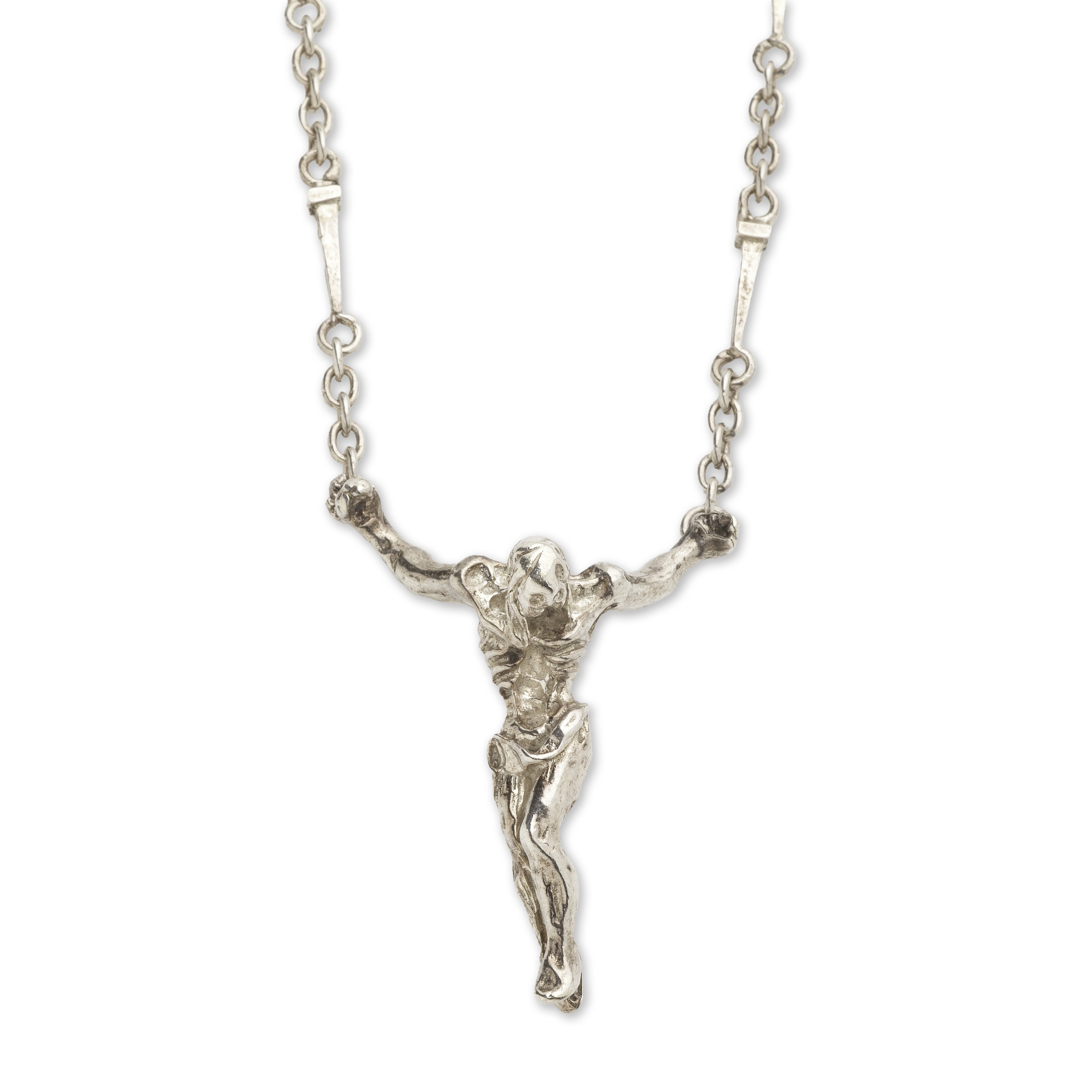 SALVADOR DALI (1904-1989) The Christ of Saint John of the Cross Collier en argent (800&#176;/00)...