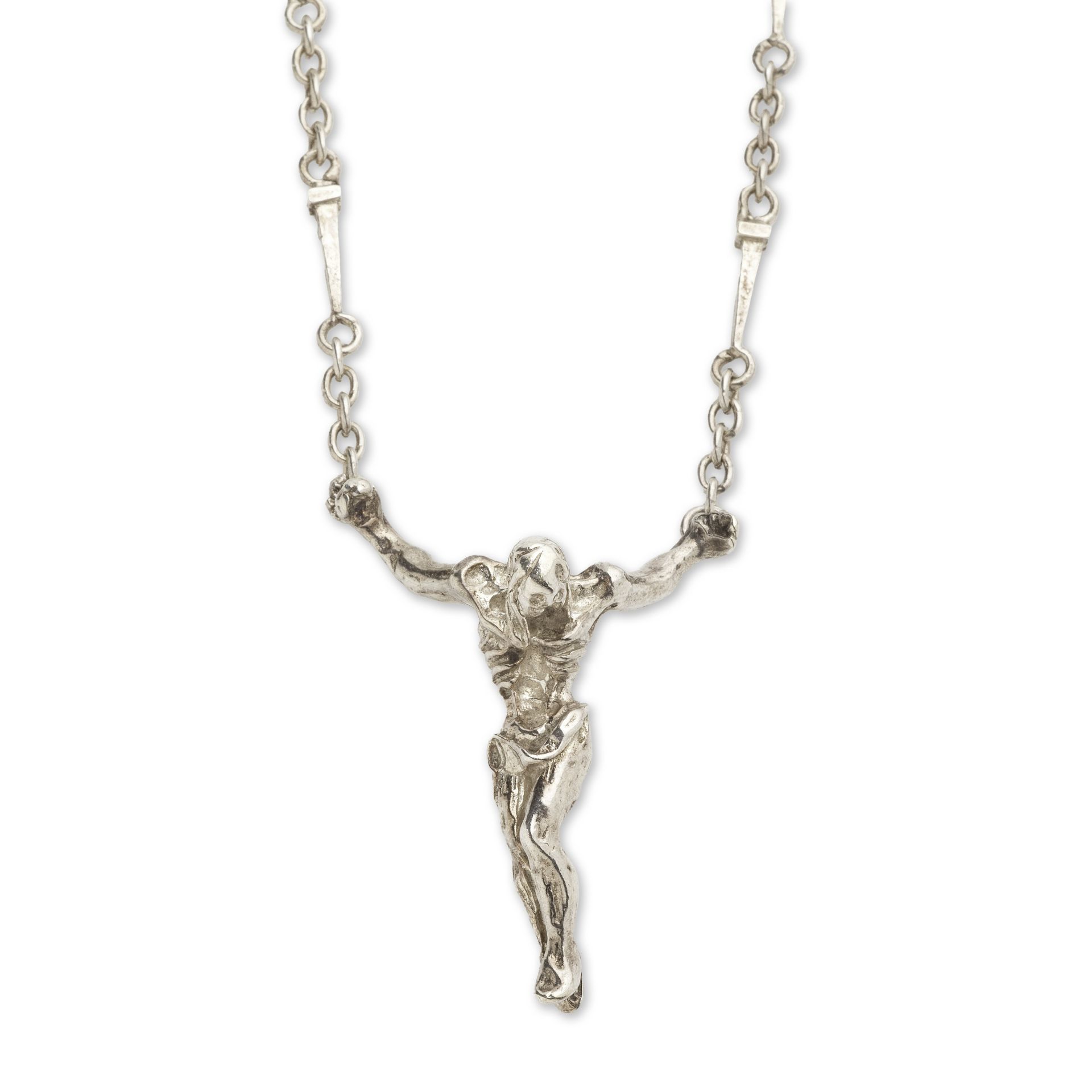 SALVADOR DALI (1904-1989) The Christ of Saint John of the Cross Collier en argent (800&#176;/00)...