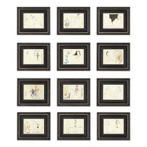 PABLO PICASSO (1881-1973) Suite de 180 Dessins de Picasso portfolio (Verve No. 29-30), 1954 Ense...