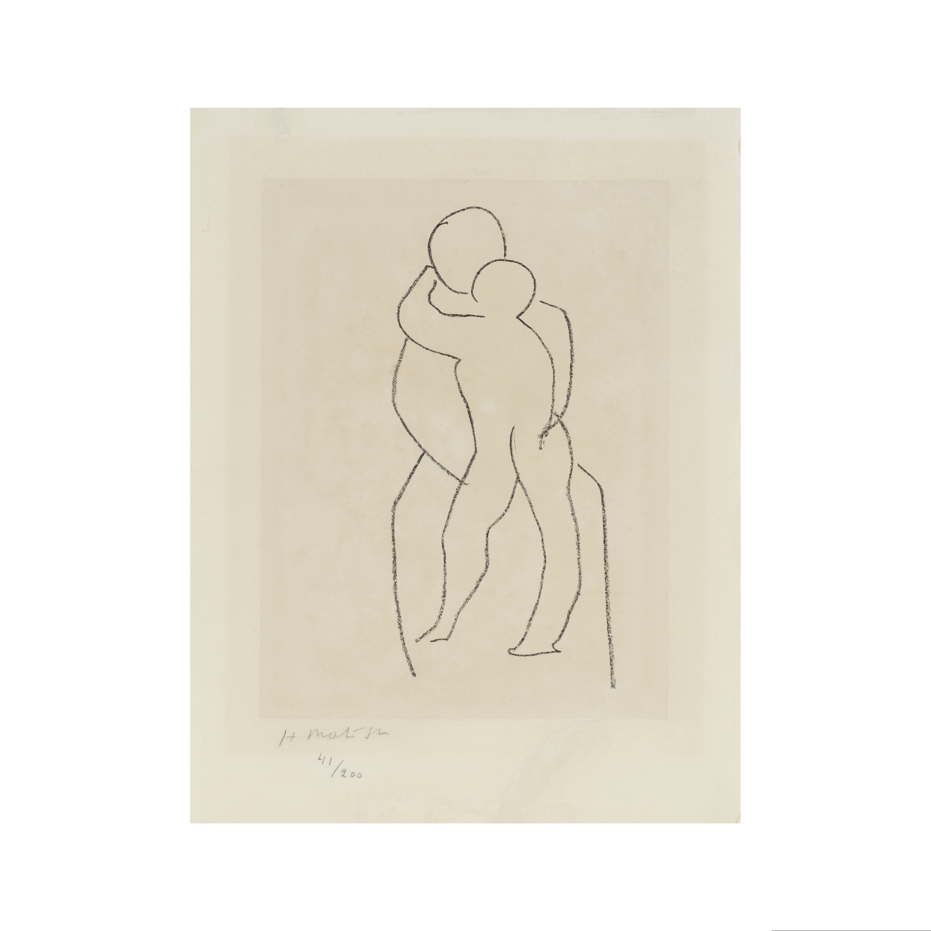 HENRI MATISSE (1869-1954) Vierge &#224; l'enfant debout, 1950 (Duthuit, 650)Lithographie sur Chi...