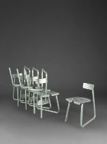 THOMAS SERRUYS (1986) Suite de huit chaises SPC2022Production Atelier Serruys Sign&#233;e, titr&...