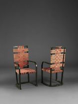 AXEL EINAR HJORTH (1888-1959) Suite de quatre chaises FuturumCr&#233;ation en 1928, exemplaires ...