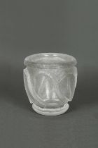 MAURICE MARINOT (1882-1960) Vase1924Sign&#233; 'Marinot.'Verre grav&#233; &#224; l'acideH: 15cm....